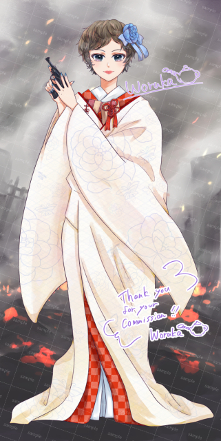 【ご依頼品】IRIAM立ち絵＆お誕生日お祝い絵