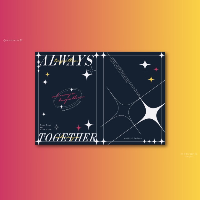 【同人誌デザイン】ポートフォリオ用創作