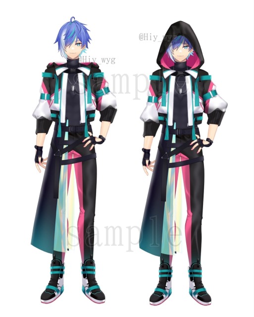 担当Vtuber様のLive2D立ち絵