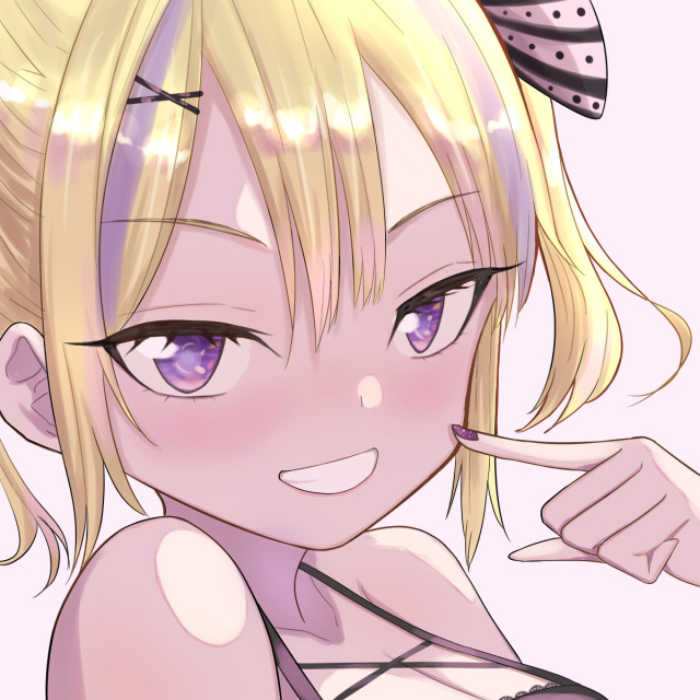 女の子バストアップイラスト