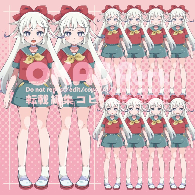 IRIAM・Vライバー用立ち絵サンプル