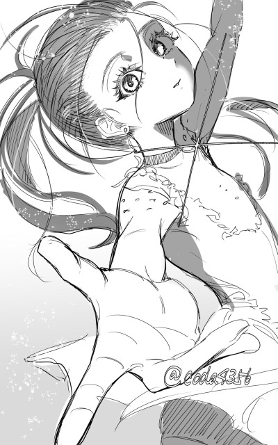 白黒イラスト見本