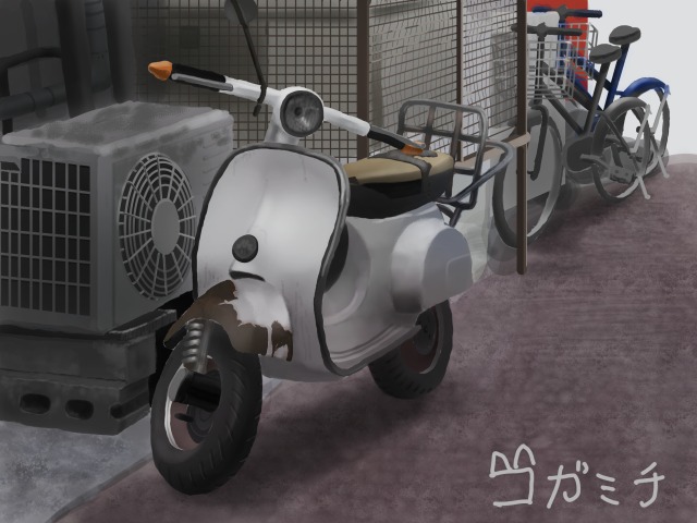 バイクのある風景