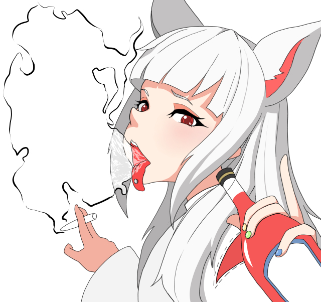 酒ヤニ白虎巫女