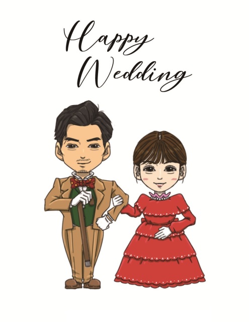 結婚お祝いイラスト