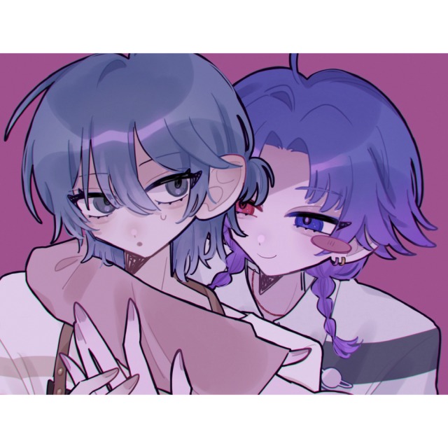 等身イラスト 2人