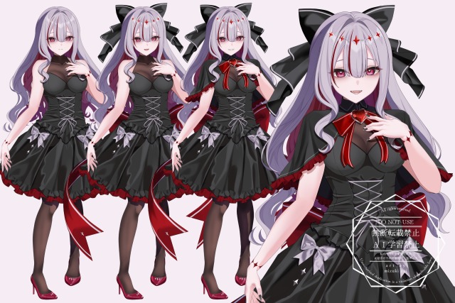 担当Vライバー　ヴァンピィ・ハート様　配信用立ち絵