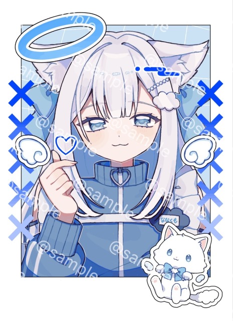 チェキ風イラスト