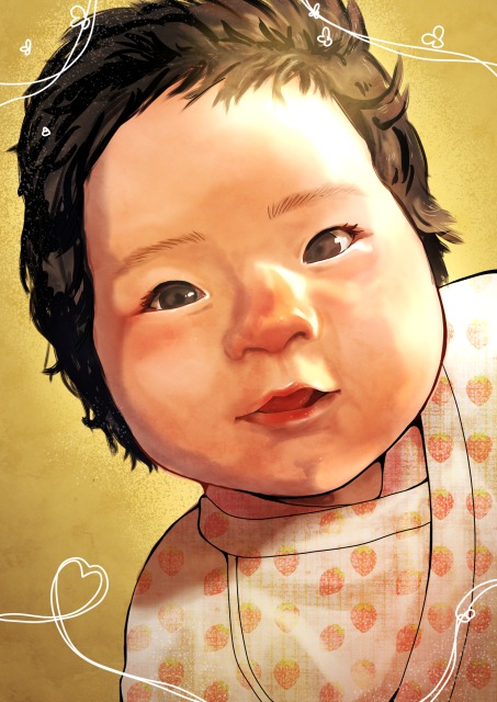 生後二ヶ月の娘