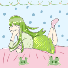 不思議な女の子イラスト