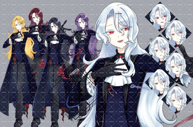 吸血鬼の男性立ち絵