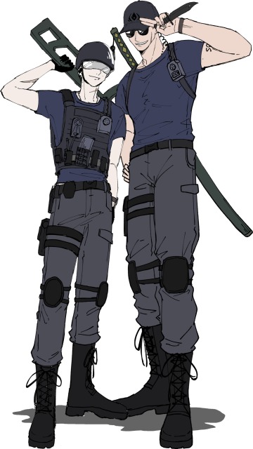 立ち絵参考画像（カラー/カラーラフ