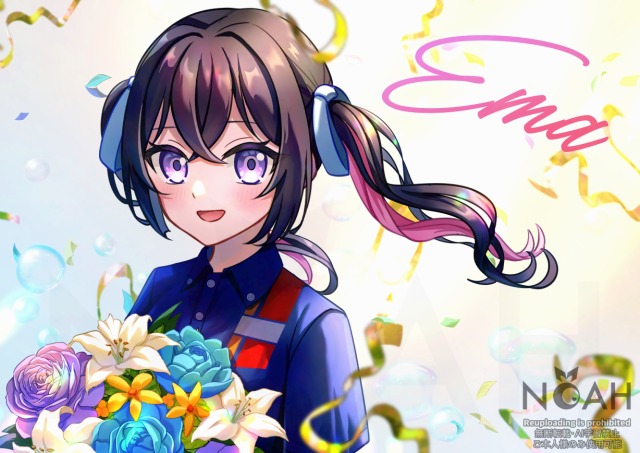 えまちゃん1周年記念イラスト