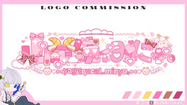 【山羊使ｨみにゅ。様】ネームロゴ