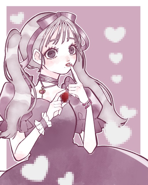 滅多に描かないテイストの女の子