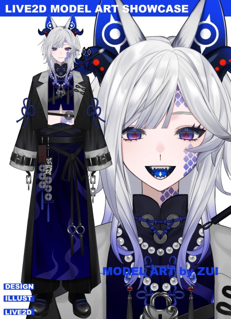 Vtuberモデルイラスト