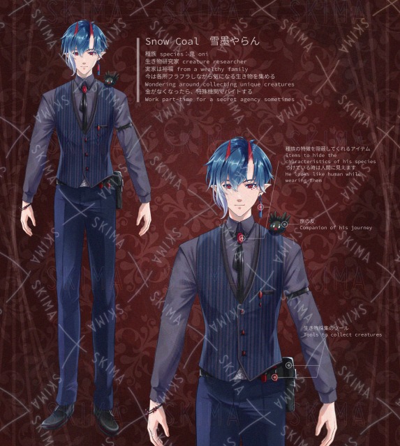 LIVE2D用キャラクターデザイン