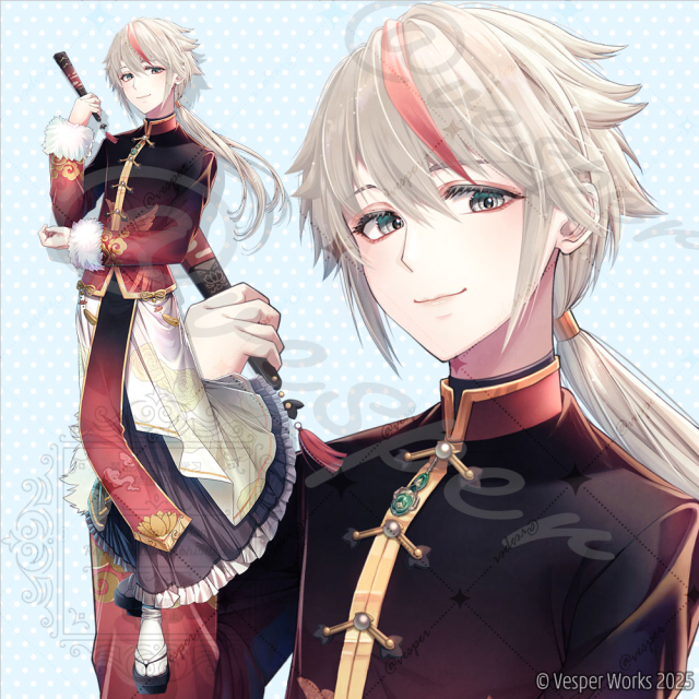 アクリルフィギュア用グッズイラスト（立ち絵）