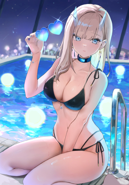 一次創作　ナイトプール