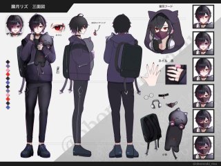 朧月りずさん三面図 sample