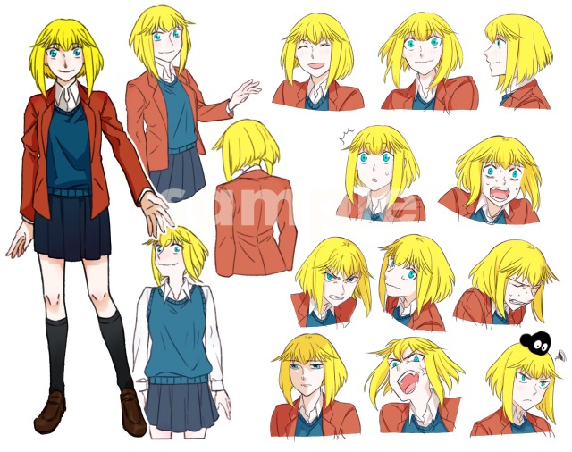 sample（キャラクターの立ち絵・その他）