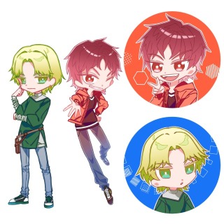 sample（デフォルメ：4頭身とアイコン）