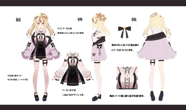 ご依頼_キャラデザ&三面図