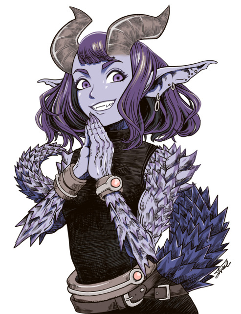 トカゲで悪魔な女の子