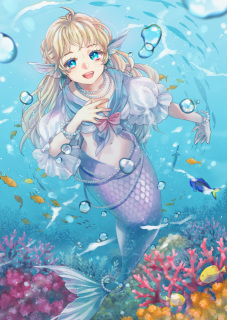 一枚絵（人魚姫）
