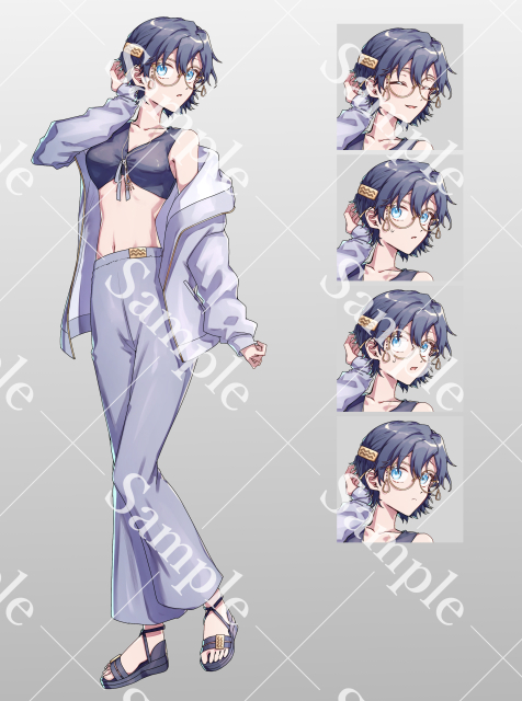 立ち絵・差分サンプル