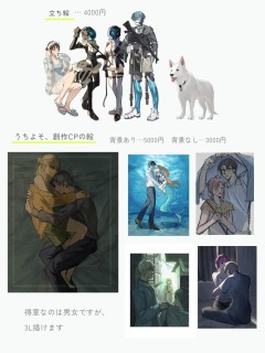 立ち絵　うちよそ・創作CPの絵