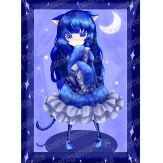 迷子の猫の少女