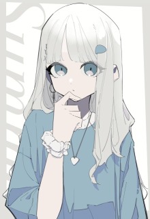 白髪ロング少女