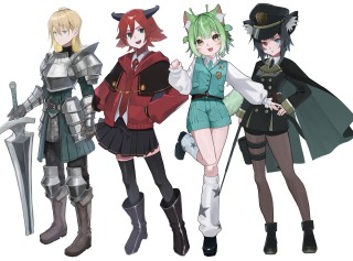 キャラクターデザイン　立ち絵