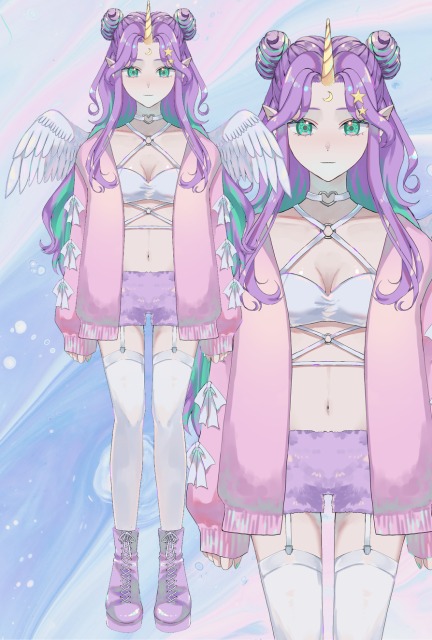 パーツ分け立ち絵（パーツ分けPSDファイル）