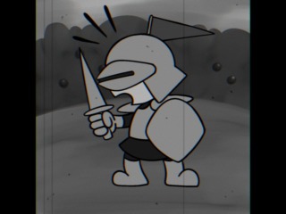 昔のアニメ風イラスト