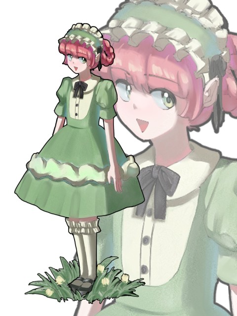 立ち絵　ロリィタ服の女の子