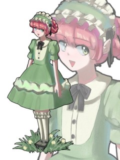 立ち絵　ロリィタ服の女の子