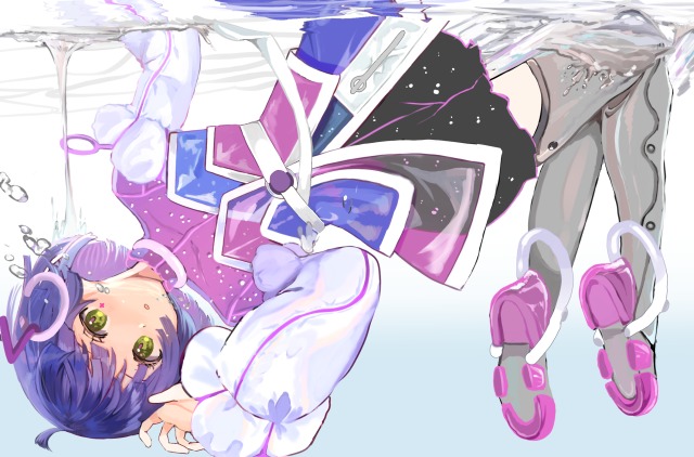 透明感のある厚塗りイラスト