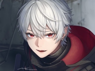 厚塗りバストアップ背景あり