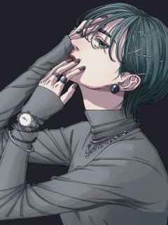 アニメ風塗り女性