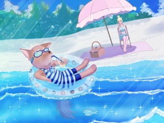 わんこ紳士、海満喫。