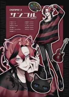 立ち絵＋バストアップ/オリジナルキャラクタープロフィール