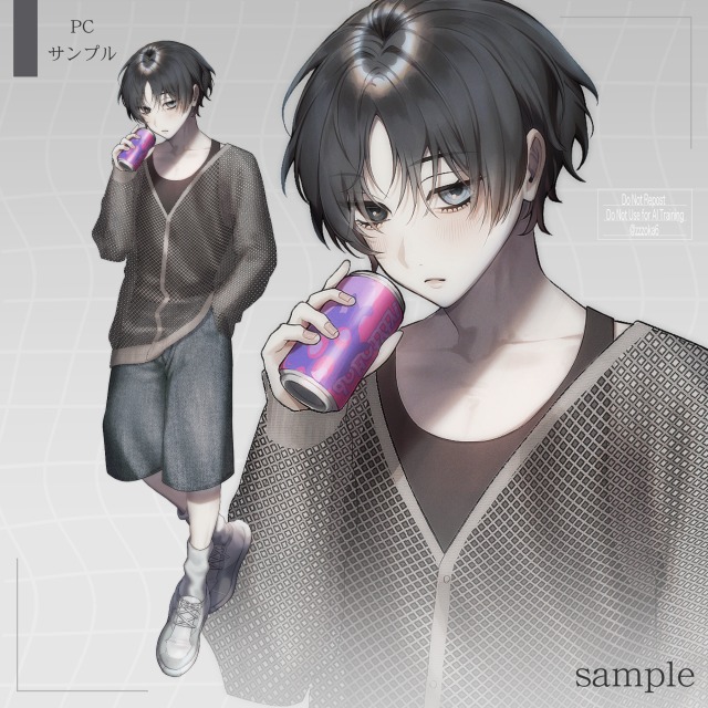 TRPG全身立ち絵/男性