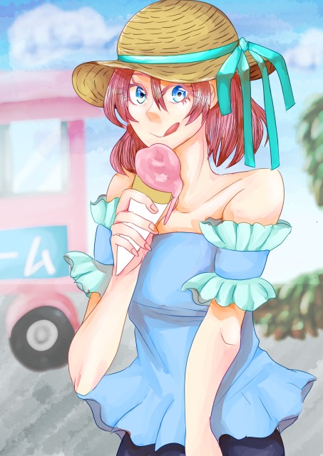 一枚絵サンプル（女の子）