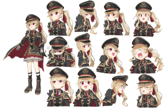 立ち絵、表情差分