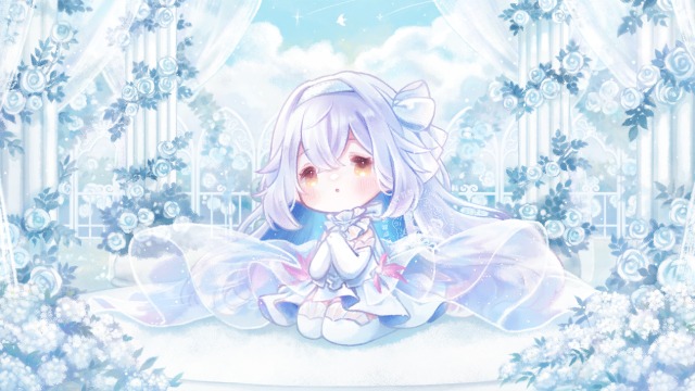 背景付き一枚絵イラスト