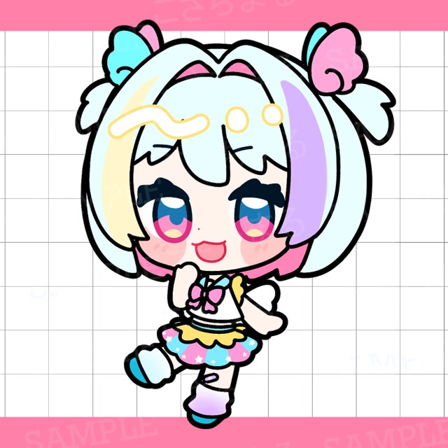 もちもちミニキャライラストサンプル