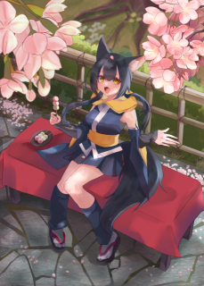 一枚絵：作例・凝った背景付き