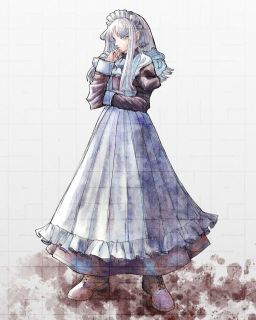 立ち絵サンプル　メイド♂